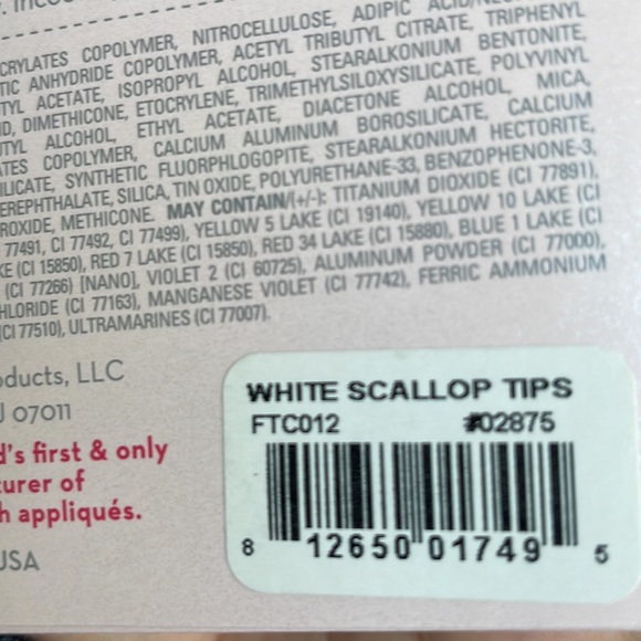 2/$20 incoco nails vintage scallop nail wraps french tips manicure makeup white - Picture 5 of 5